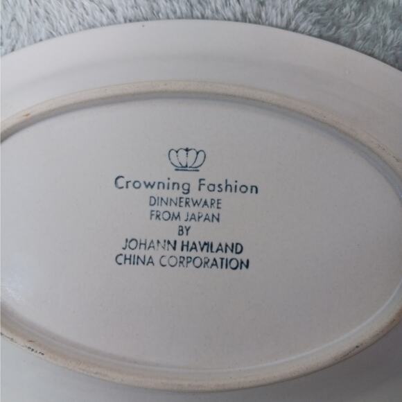 Johann Haviland Crowning Fashion Golden Band Vintage Gravy Boat with Underplate - Picture 5 of 12